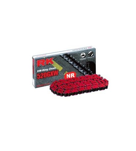 Chaîne de transmission Racing RK 520 GXW ROUGE