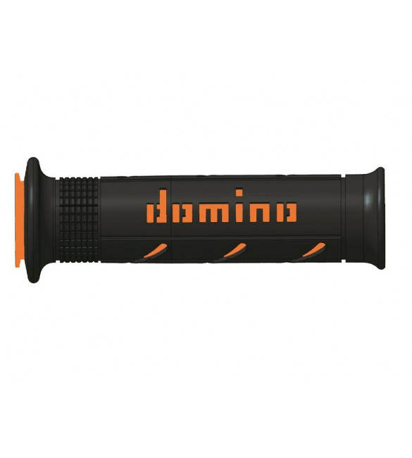 Poignée d'accélérateur, tirage rapide DOMINO COMMANDOS VINTAGE avec  revêtements orange